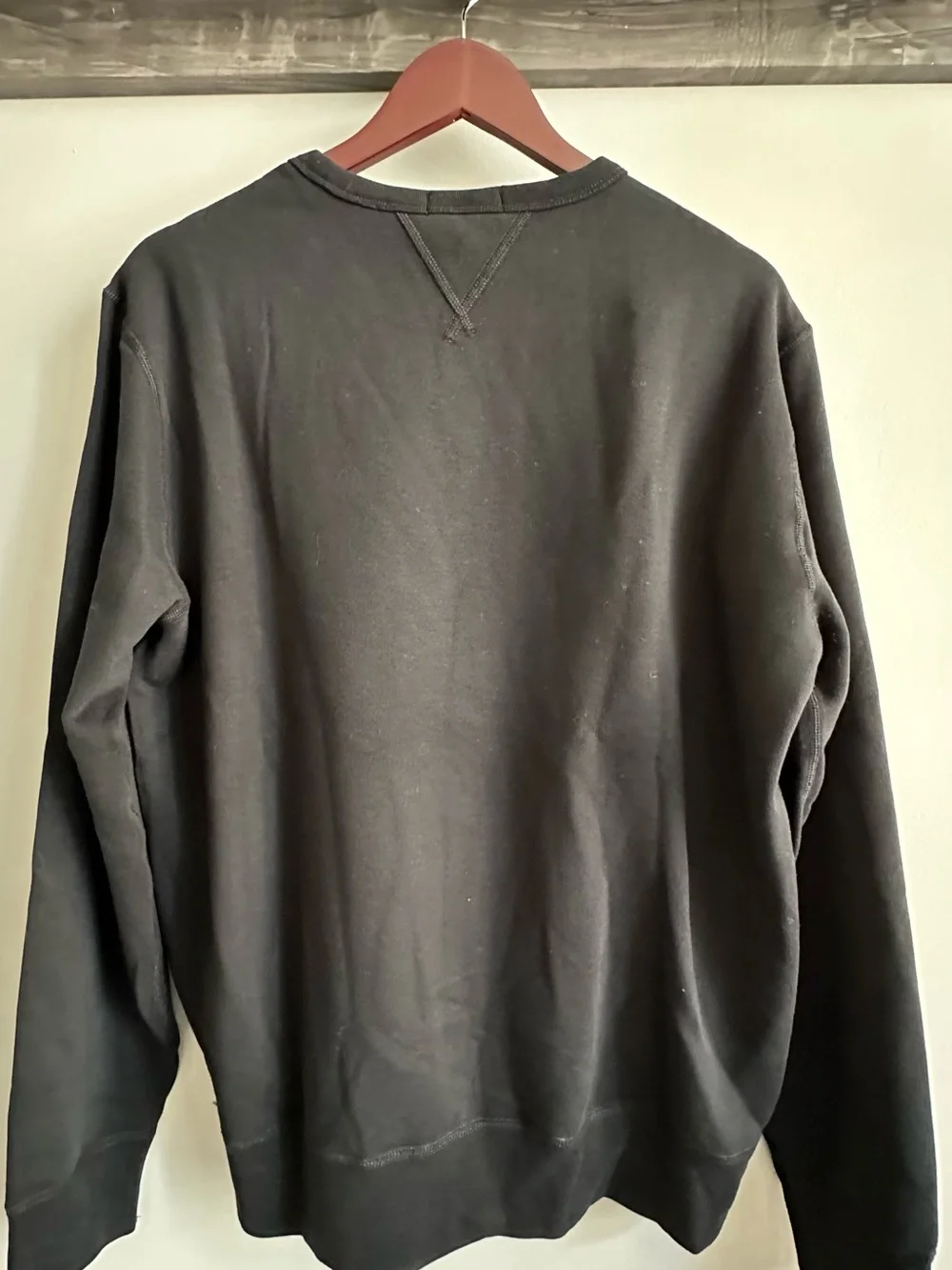 NWT Polo by Ralph Lauren Men’s Black Crewneck Sweatshirt with Red Detail